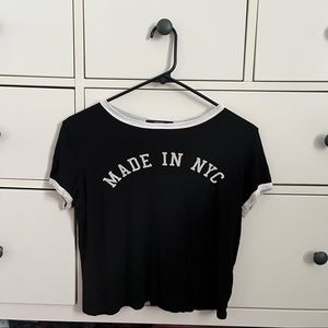 Black Made in NYC Baby Tee